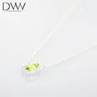 Necklace Custom Plate Gold Korean Jewlery Peridot Pendent Necklace For Women