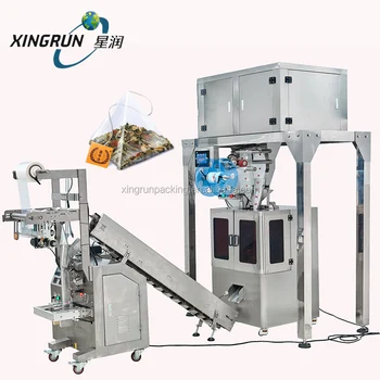 Hot Sales Automatic Dip Tea Bag Making Packing Machine Pyramids Tea Bag Nylon Triangle Flower Tea Bag Packing Machine