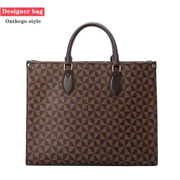 On the Go Style Luxury Women Tote bags Designer Handbags Famous brands Flower Checkered Ladies Replicate Handbag