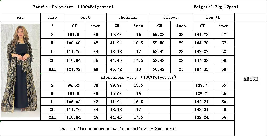 2025 Eid Ramadan Muslim Abayas for Women Dubai Party 2 Piece Sets Abaya Cardigan Robe Embroidery Lace up Dress Morocco Kaftan details