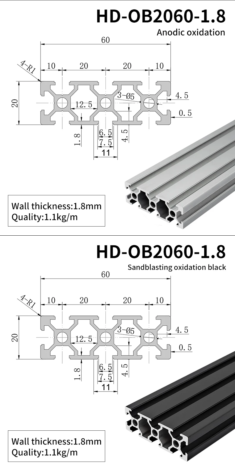 2060 Industrial Extrusion Aluminum Profile Carving Machine Assembly Line Aluminum Alloy Profile manufacture