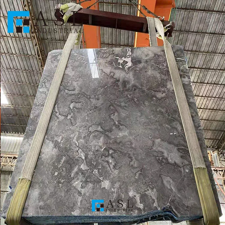 Factory direct low price sea grey marble hotesale marble low cost natural grey slab italian ash marble