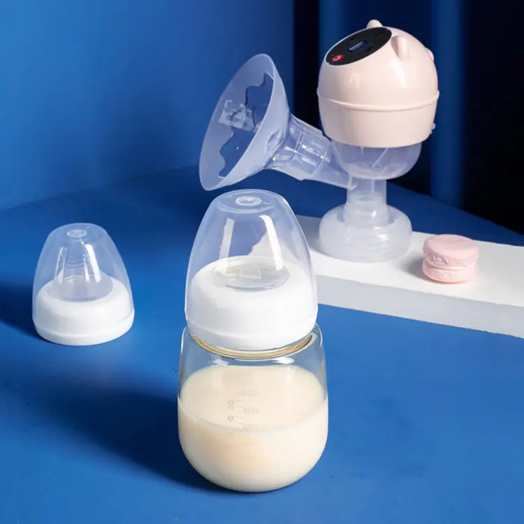 Hot Selling Electric Portable 180ml Silicone Hands Free Breast Feeding Pump Rechargeable Milk Suction Pump Electric Breast Pump
