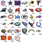 Team Patch Embroidered Patch American Football Nfl Sports Embroidered Team Logo Patch With Iron-on Backing