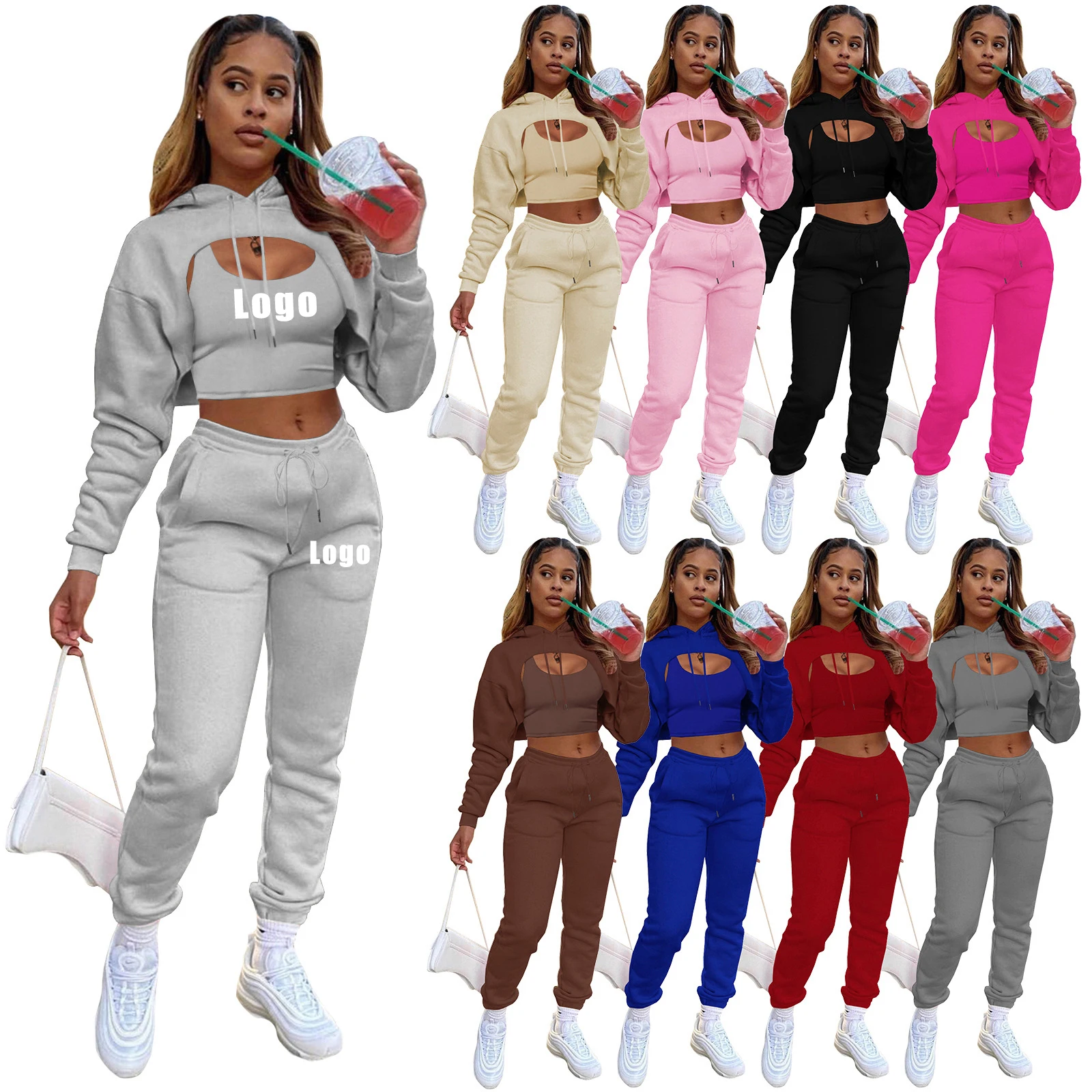 sweat and jogger set womens