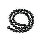 Beads Black Beads Black Obsidian Beads Natural Beads For Jewelry Making Natural Gemstone Bracelet Beads