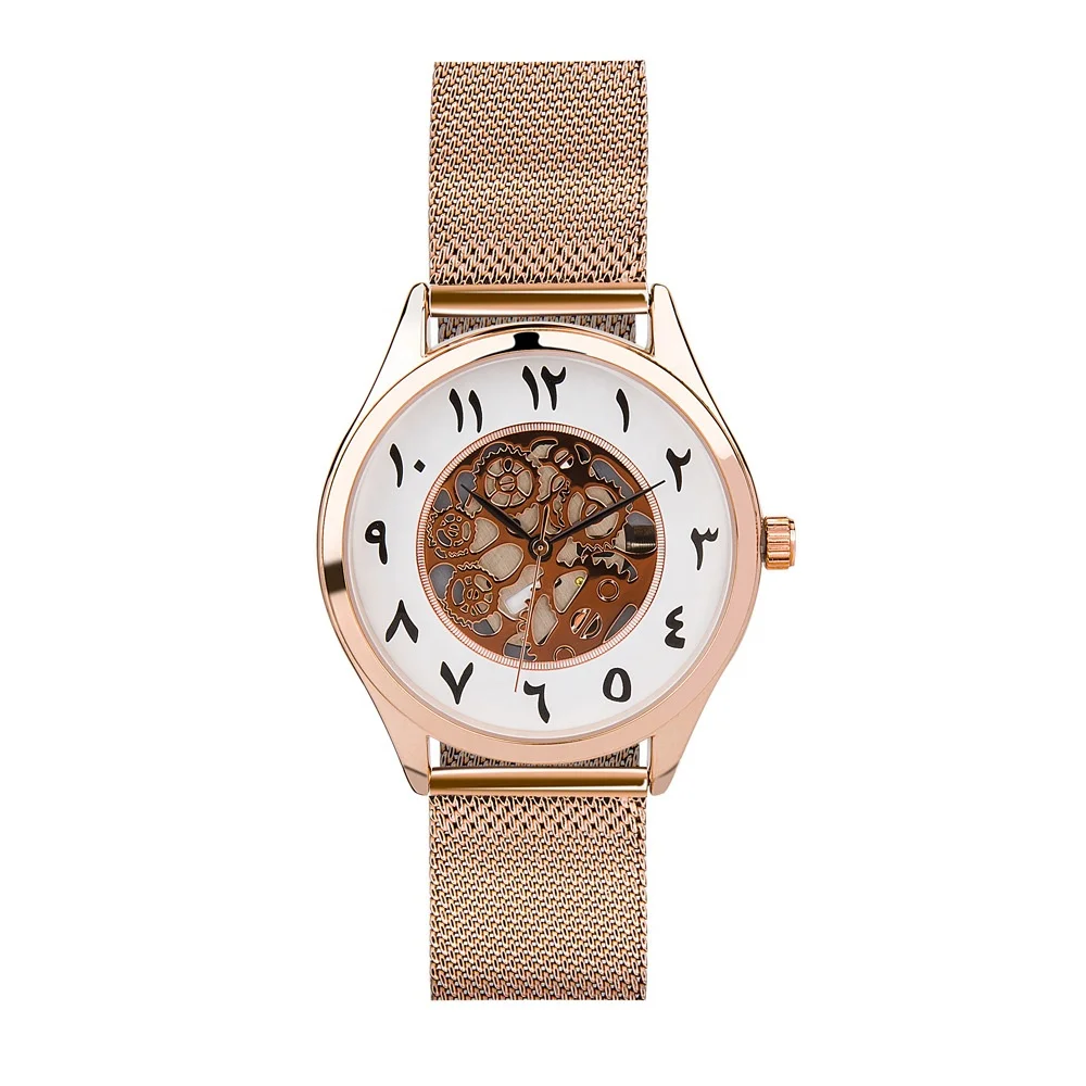 Unique Fashion Wrist Watch Arabic Number Watch Business Casual Japan Quartz Movement Ladies Watches Women