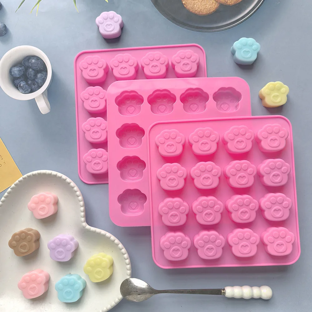 Cat Paw Silicone Mold for Cookies Chocolate Candy Cake Decoration Kitchen Baking Tools manufacture
