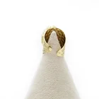 Ring Resizable Handmade Natural Purple Agate Druzy Adjustable Gold Plated Ring