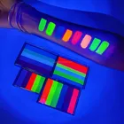 Private Label Neon UV Glow Face Body Paint Water Activated Aqua Cosmetic Eye Liner Palette
