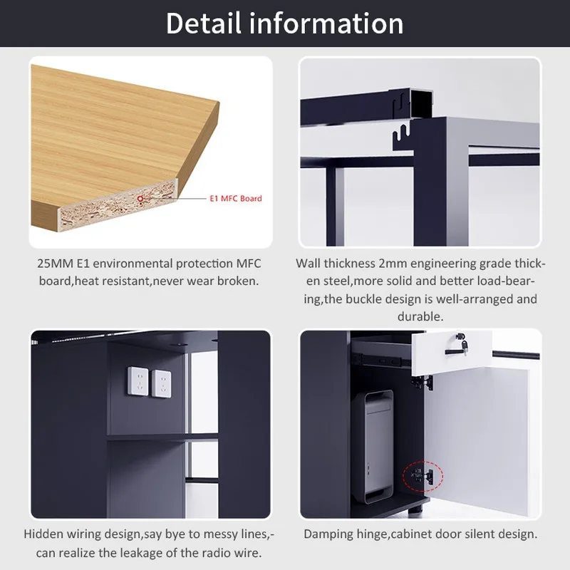 Round Wooden Clock For Desk Standing Deske Mat Black Office Desk