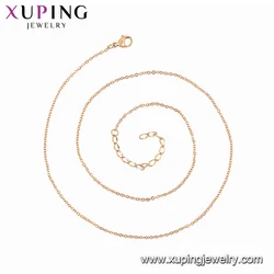 46808 Xuping fashion stainless steel 2020 new arrival thin 1mm width chain necklace for neutral