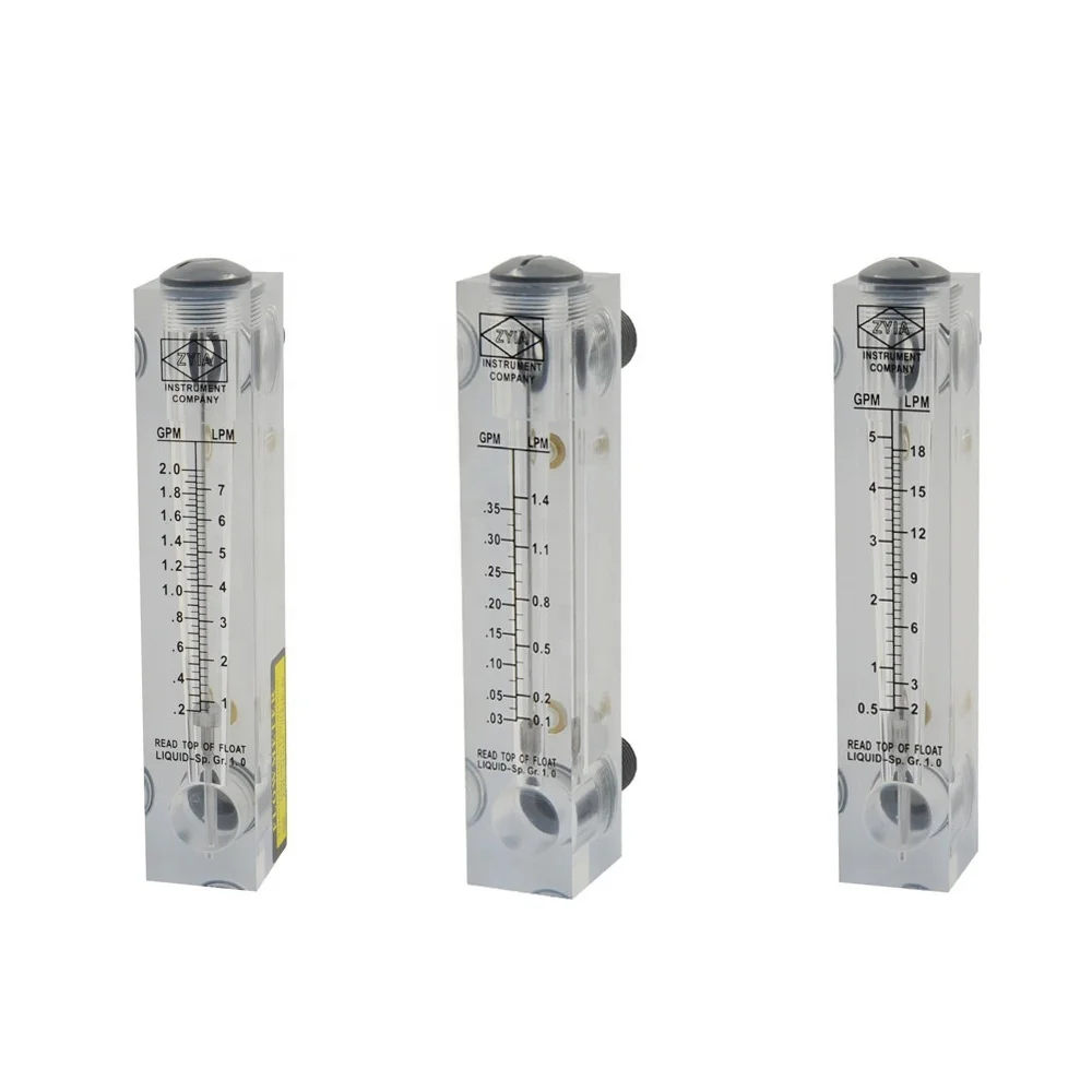 LZM-15 Acrylic Flowmeter Water Flow Meter 0.05-0.5GPM 0.2-2LPM 