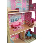 Doll Toy 2021 Luxury Children Kids Girls Wood Big Dollhouse Doll House Toy Set With 13pcs Furnitures