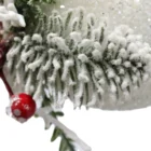 Holiday New Beautiful Winter Tree Holiday Decor Faux Snowed White Artificial Christmas Ball Shaped Hanging Decoration