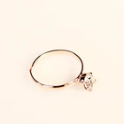 Diamond Ring Gold Diamond Wedding Ring Electroplated Gold Silver Rose Gold