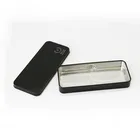 Tin Black Tin Box New Custom Design Large Card Black Rectangular Tin Boxes With Lid