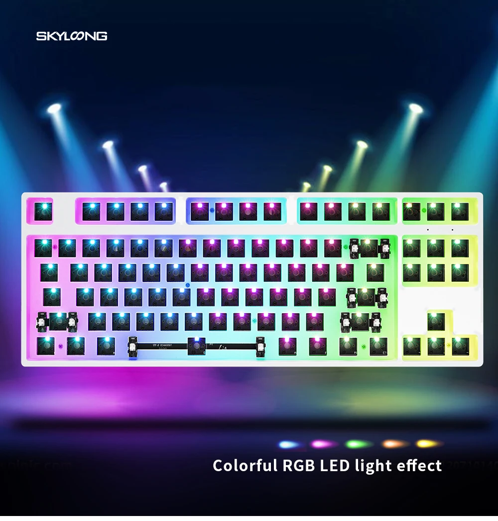 Skyloong Gk87 Gk87s 87 Keys 80 Tkl Custom Rgb Switch Leds Hot Swap