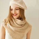 Women Coat 100% 100 % Cashmere FYB Women Winter Luxury Soft Sweater Coat Shawl Poncho Cardigan 100% Pure Cashmere Scarf