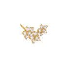 Gold Diamond Earrings Luxury 925 Sterling Silver Cz Jewelry 18k Gold Plated Diamond Earrings