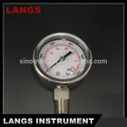Ring Liquid Filled Pressure Gauge 036 All S.S. Liquid Crimped Ring Liquid Filled Pressure Gauge Dial Gauge