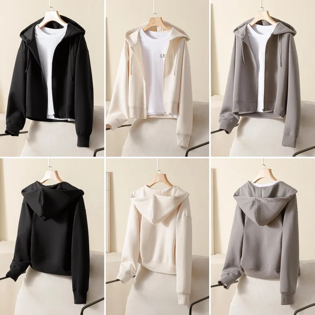 Autumn and winter long sleeve baseball jacket feminine sexy casual short top for women