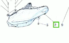 Headlight For Ferrari Roma 934859 934862 High Quality Original Used Plastic Led Car Headlight No Repair No Yellow No Fogging details