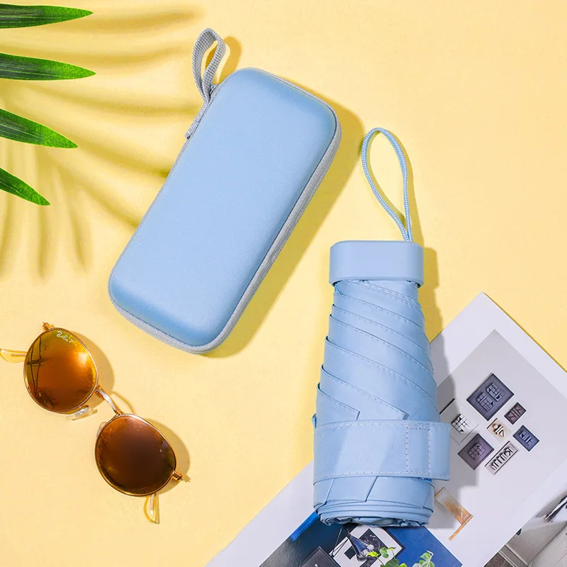 Mini Parasols Sunshade Summer Waterproof Small Chinese Pocket Cheap 19 Inch Umbrella For Gift