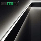 Flooring Accessories Customized Aluminum Skirting Board With Led Slot Wall Base Protection Flooring Accessories