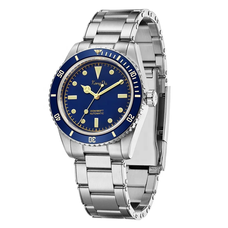 3A High Quality Stainless Steel Mens Watch Luminous Face Mechanical Movement Free Shipping Divers Watch Automatic