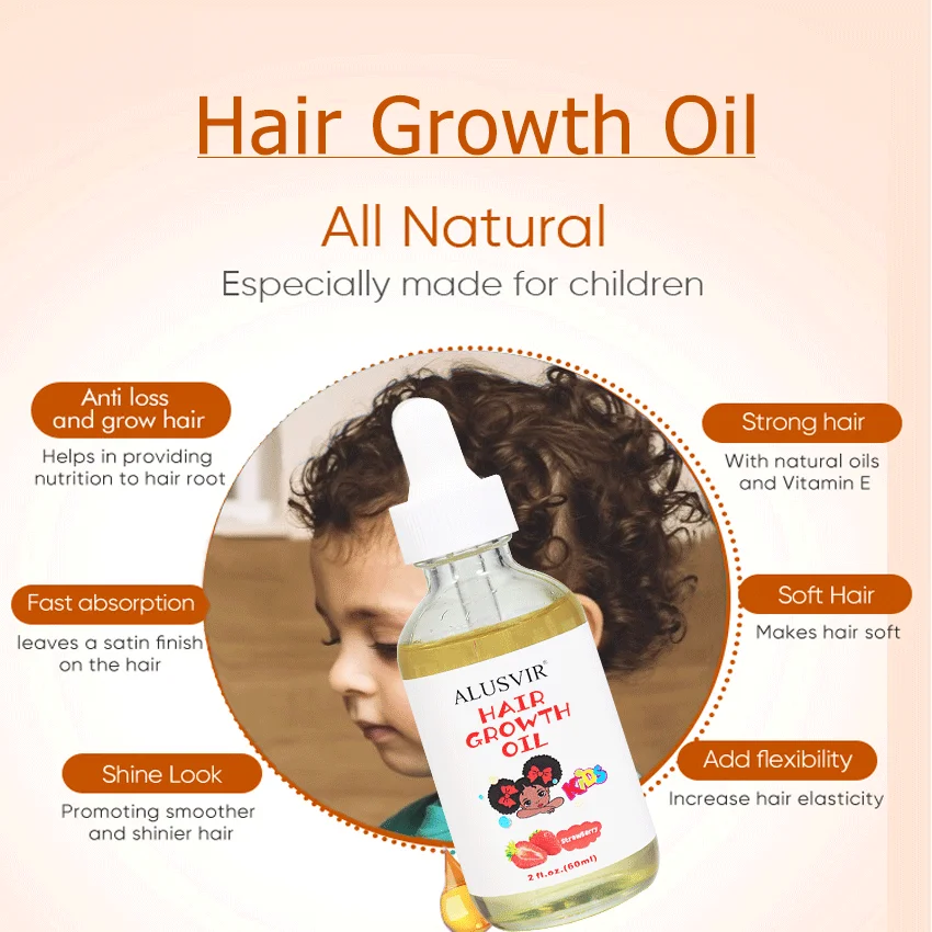 Baby Kids Hair Care Products Extra Strength Growing & Nourishing Children Hair Growth Grow Serum Natural Premium Unisex Hair Oil