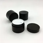 Jar Cosmetic Face Cream Plastic Container 10g 15g 30g 50g 100g Matte Black Plastic Jar With PP Gasket