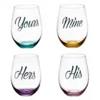 Glass Wholesale Stock High Quality Crystal Blank Stemless Sublimation Wine Glass