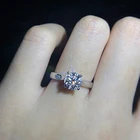 Cubic Zirconia Couple Rings For Women Cubic Zirconia Charms Bridal Wedding Engagement White Gold Color Ring