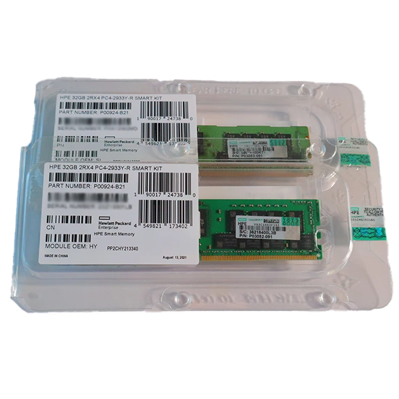 HPE Original 32GB 2Rx4 PC4 2666V-R Smart Kit Memory Rams for Server G8/G9/G10 Server Memory
