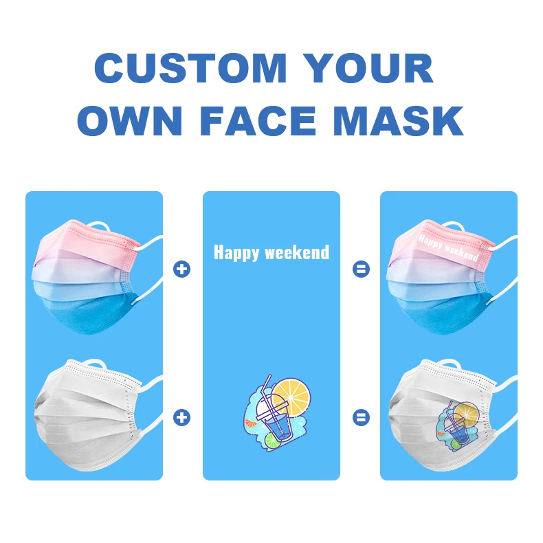 Hot Selling High Quality Low Price High Quality Ear Loop 3Ply Disposable Face Masks Multiple Colors Kids Christmas Mask