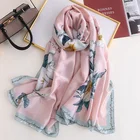 Scarf Long Long Scarf Women Spring And Summer Long Silk Sunscreen Scarf Hijab Tulle Travel Shawl