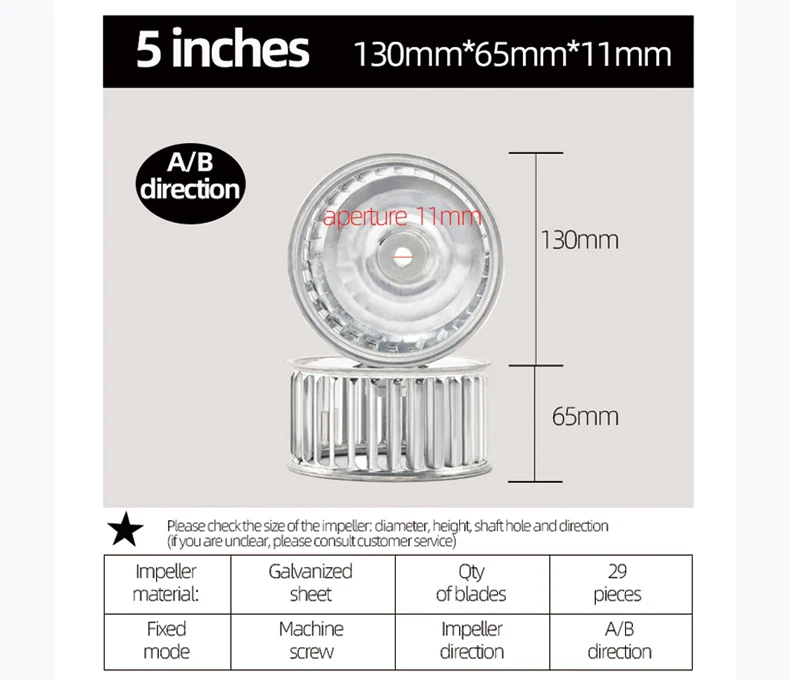 Blower, Centrifugal, Galvanized sheet, 5 inch - detail 14