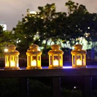 Candle Solar Outdoor Indoor Outdoor Home Decoration Candle With Candle Holder Led Table Decorative Lantern