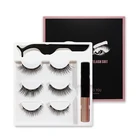 Pairs 2021 New Arrival 3 Pairs Magnetic Eyeliners And Eyelashes With Tweezers Kits