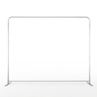 ADMAX 8*8ft Fabric Tube Custom Youtube Press Conference Backdrop For Event