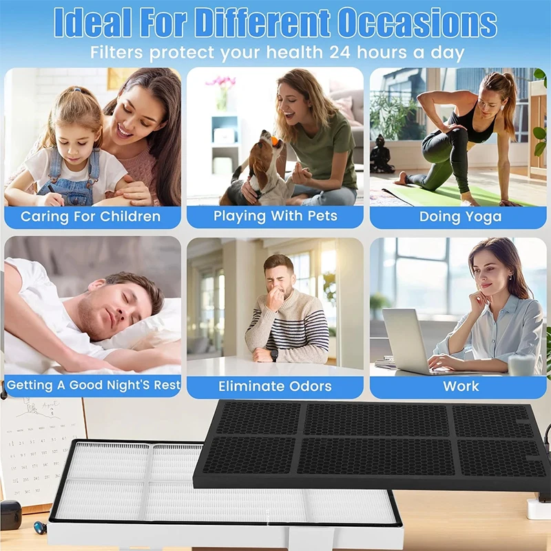 product replacement for 101076 series true h13 filter and honeycomb activated carbon filter for awmay air purifiers 10 1076k 10 3832k-5