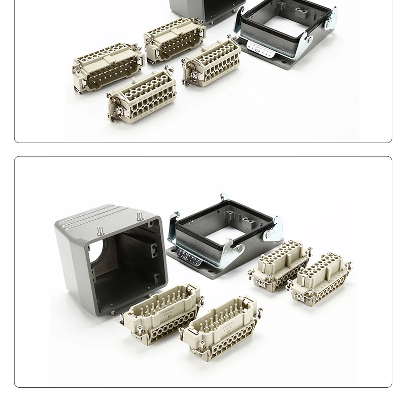 Industrial Rectangular Heavy Duty Connector Hdc He