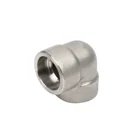 Pipe Socket ANSI B16.11 Forged Pipe Fittings 45 Degree 90 Degree SW Elbow Socket Weld Bend