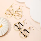 Pearl Jewellery Oval Earrings Creative Woven Ball Pearl Stud Earrings Jewellery