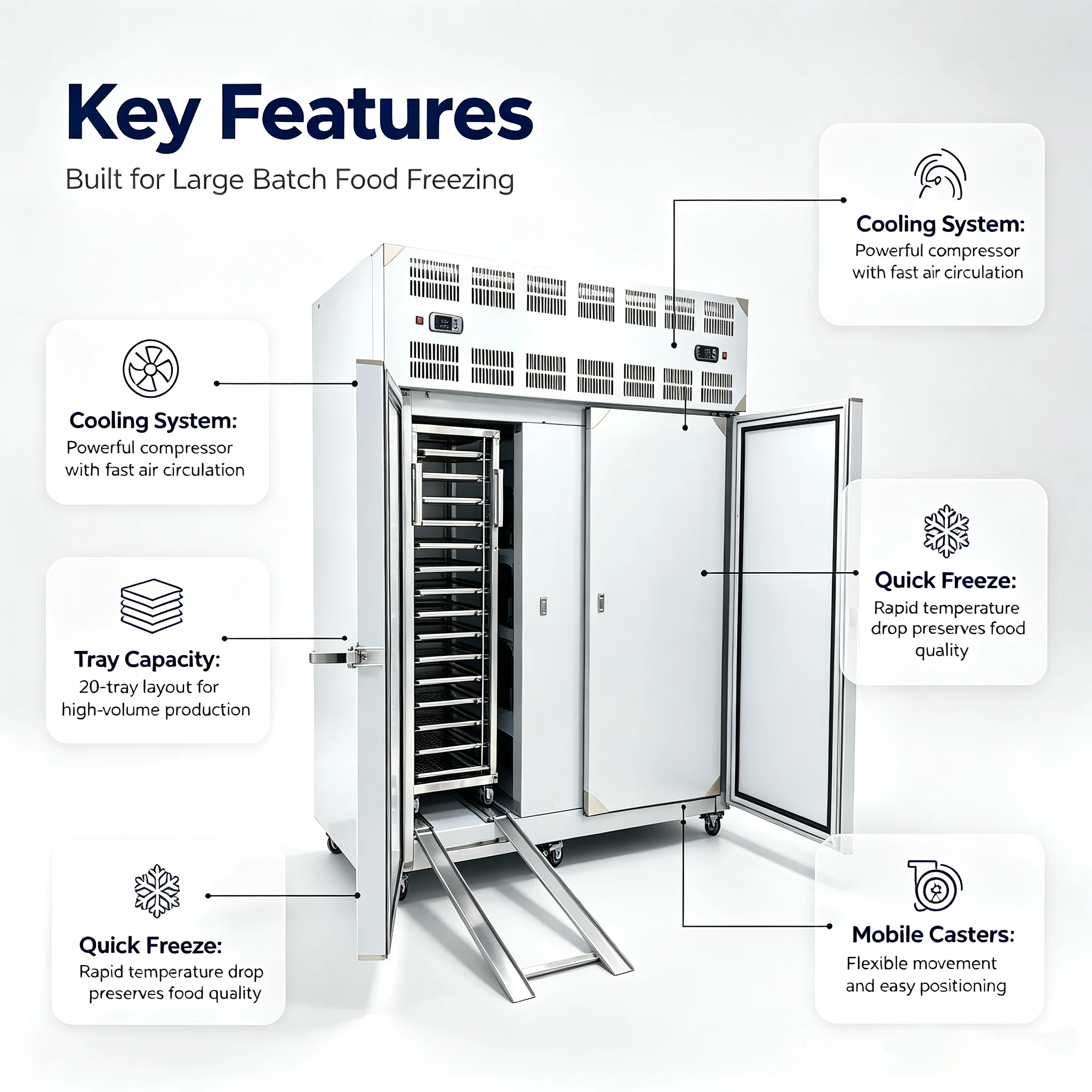 Blast Freezer, 220 V, 7000 - detail 48