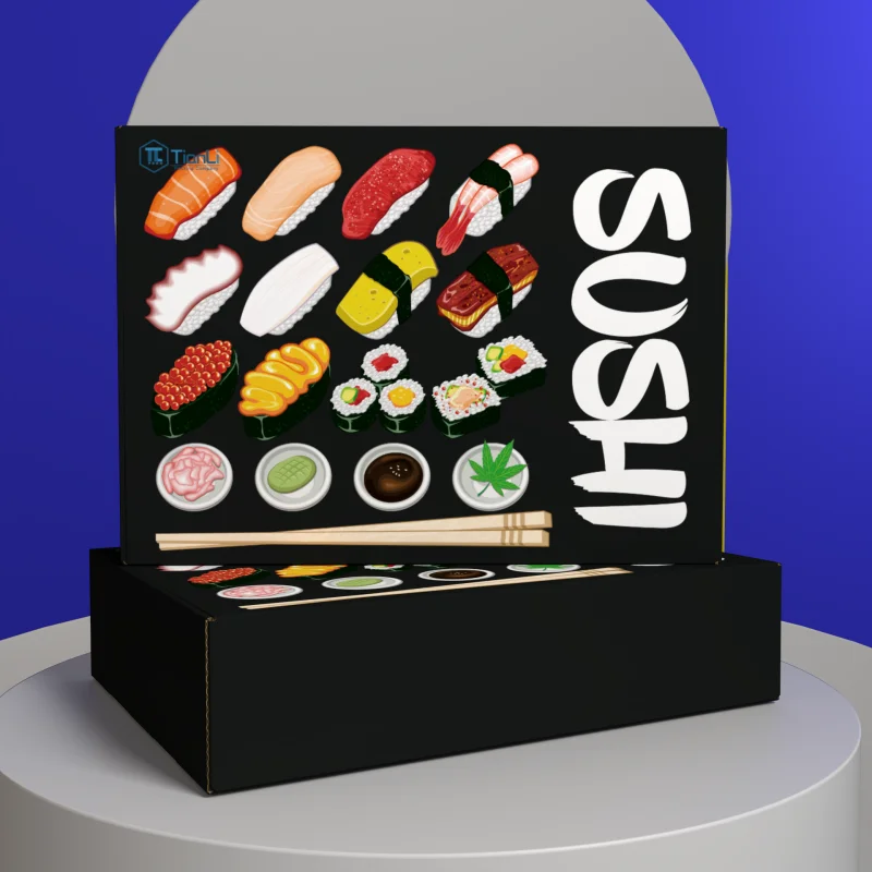best selling delicious food grade sushi fast food take away paper box-4