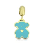 Gold Charms Qings Stainless Steel 14k Gold Pendant Gold Bear Charms For Making Jewelry