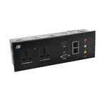 Mounting Socket 3 Pin Wall Mounted Socket With Usb Multimedia Worktop VGA USB Plate Socket EU