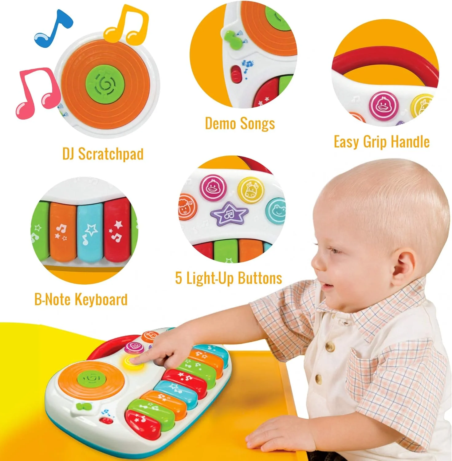 Portable Educational Toy for Music Learning and Entertainment for Ages 6 Months to 4 Years Batteries Included supplier